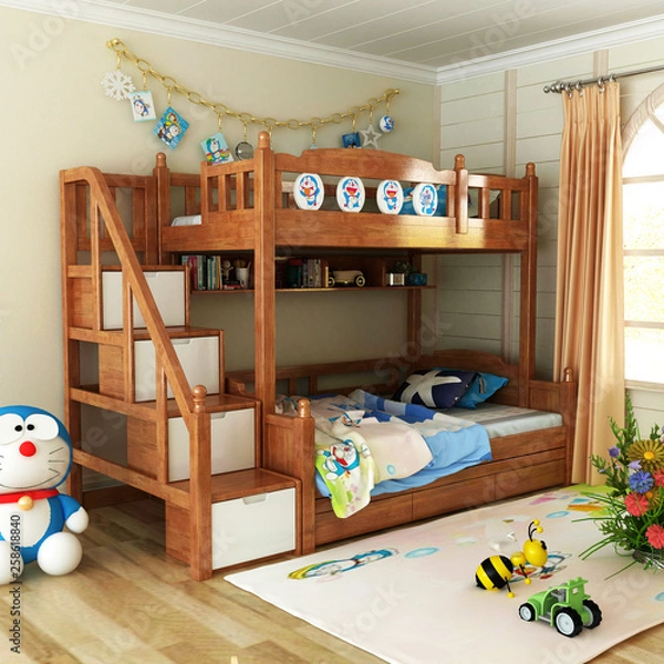 Fototapeta 3d render of child room
