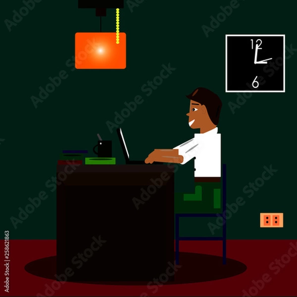 Obraz Trabajando en oficina