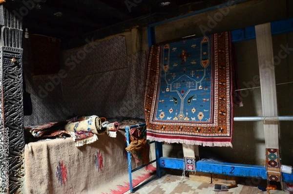 Obraz パキスタンの上部フンザのグルミット　伝統的な工芸品の工房