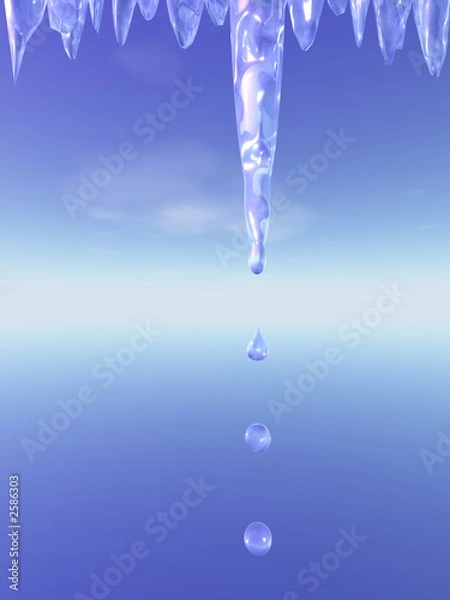 Obraz thawing icicles