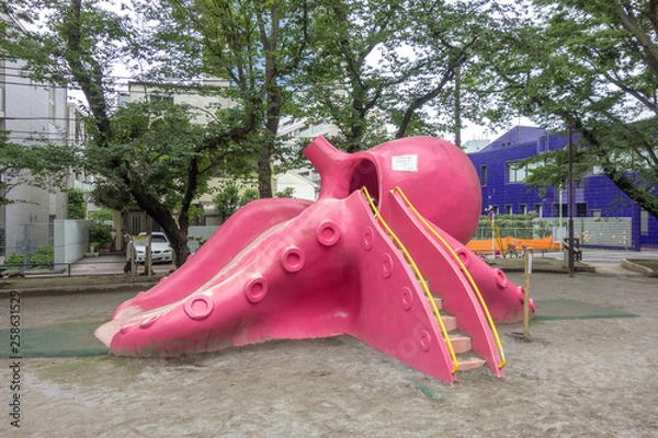 Fototapeta タコのすべり台