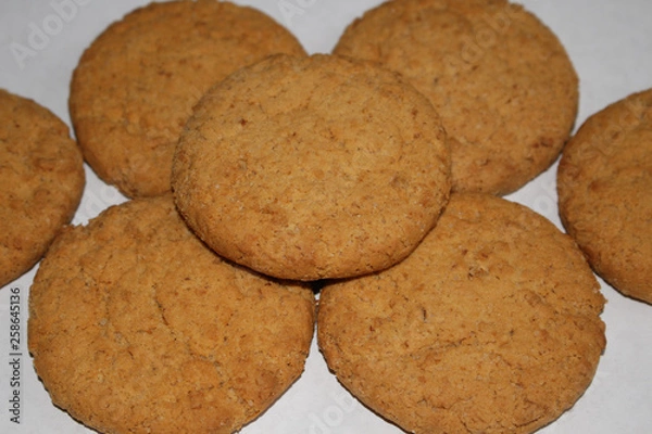 Obraz cookies on white background
