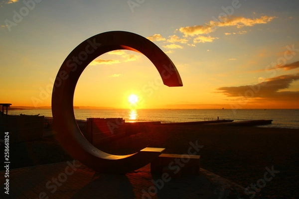 Obraz サザンビーチから見る朝日