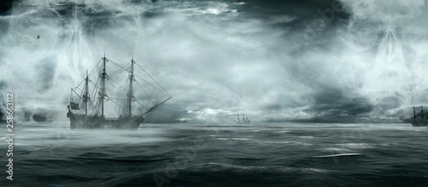 Obraz Morze martwych statków