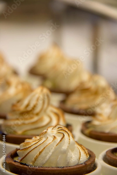 Fototapeta  mini cake on plate for catering