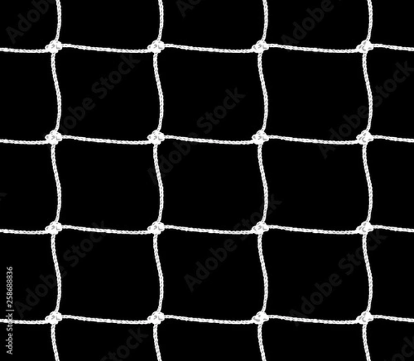 Fototapeta Seamless pattern of soccer goal net or tennis net