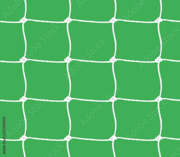 Fototapeta Seamless pattern of soccer goal net or tennis net