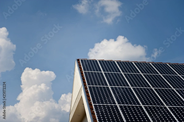 Obraz Solardach auf einem Wohnhaus
