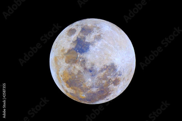 Obraz luna a colori