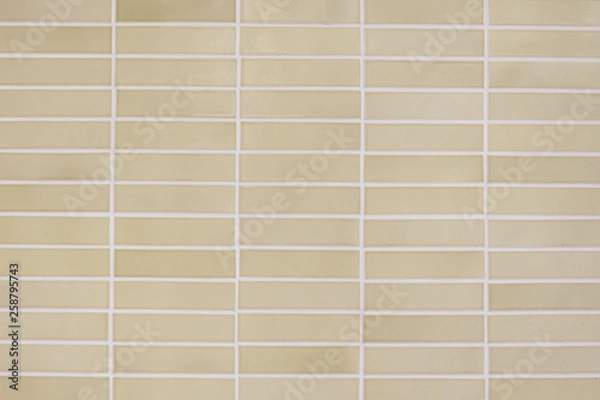 Obraz Beige tile wall background texture