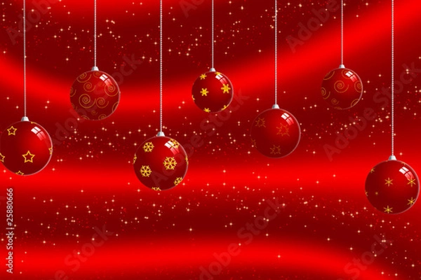 Fototapeta christmas ball background
