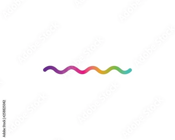 Fototapeta sound wave,pulse ilustration logo vector icon
