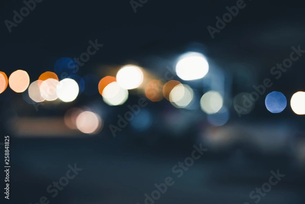 Fototapeta abstract blurred light bokeh backgrounds in the night