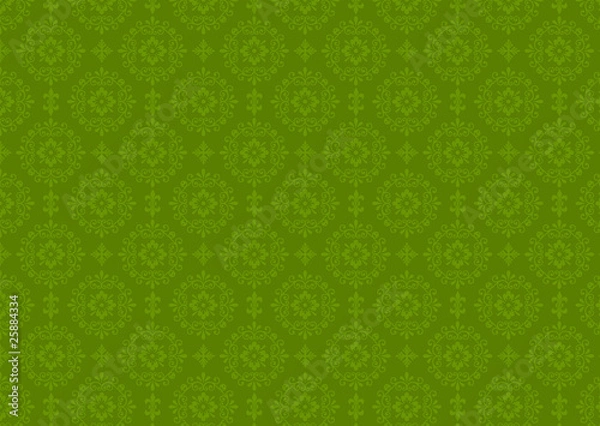 Fototapeta Damask seamless retro wallpape