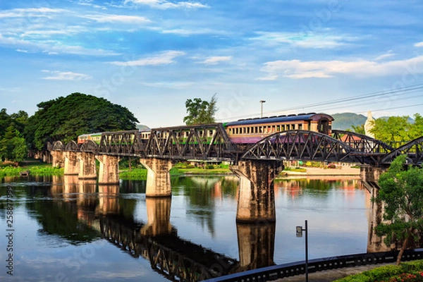 Obraz River kwai bridge, The death railway.