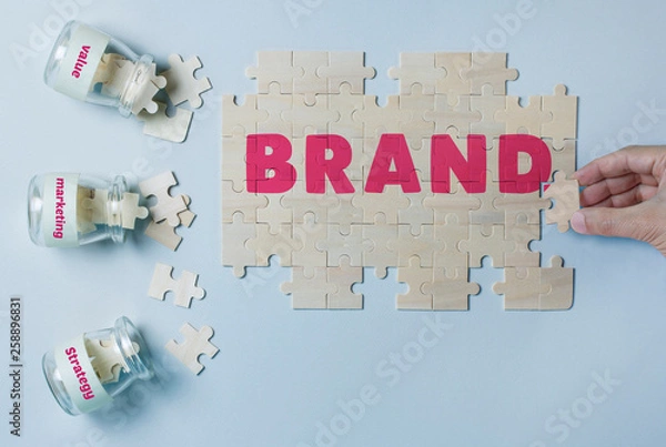 Obraz BRAND BUILDING PUZZLE