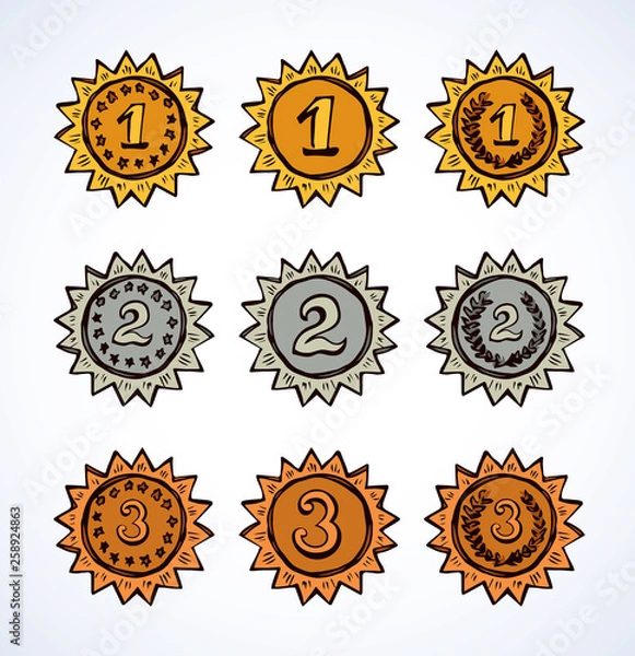 Fototapeta Medal. Vector drawing