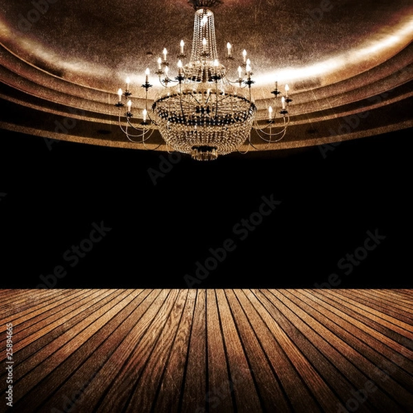 Obraz wnętrze sali vintage