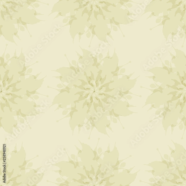 Obraz Beautiful seamless pattern.Flower imprint. Vector illustration.
