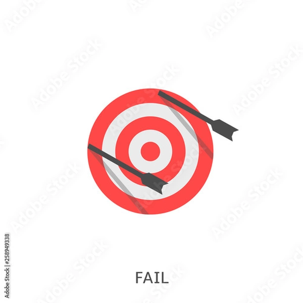 Fototapeta Fail icon Vector