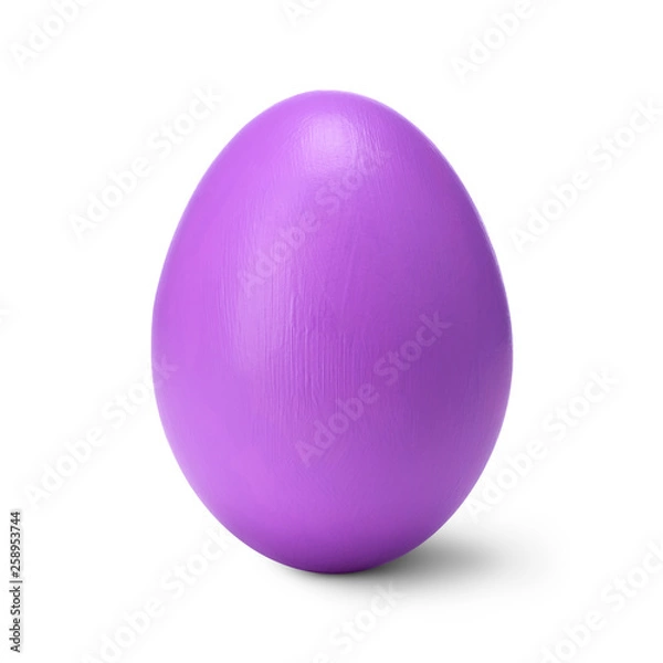 Fototapeta Easter egg isolated on a white background with clipping path. (handmade)