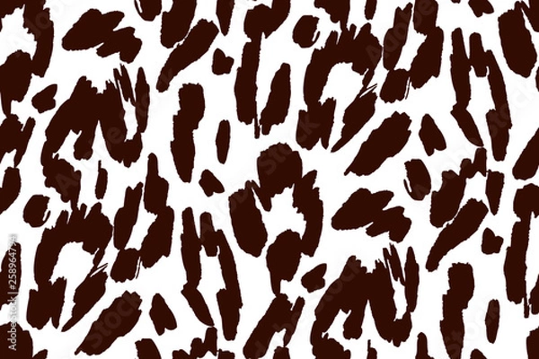 Fototapeta Animal texture seamless background pattern. Fashion print, textile design. Cute pattern. Vector.