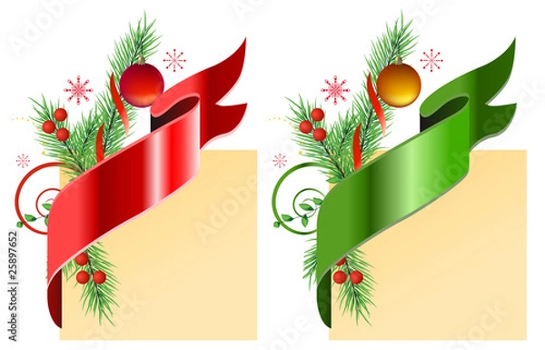 Obraz Two christmas banners