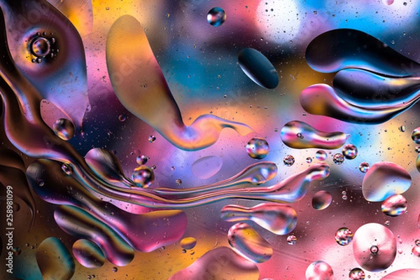 Fototapeta Abstract liquid colorful textured pattern background