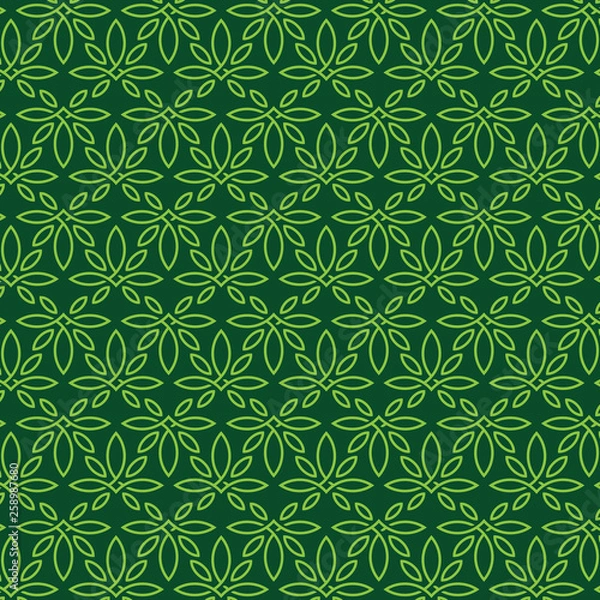 Obraz Modern professional pattern ornament in cannabis theme