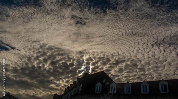 Obraz monochrome clouds