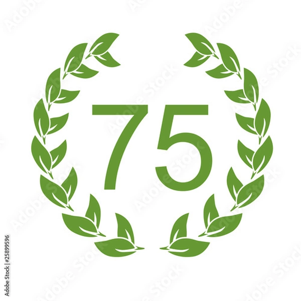 Fototapeta 75 jahre