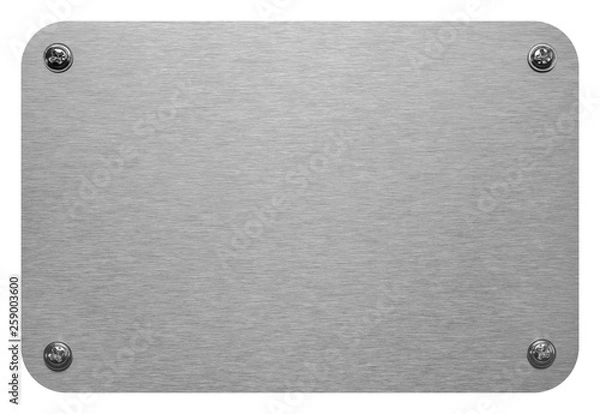 Obraz Silber Platte - gebürstet