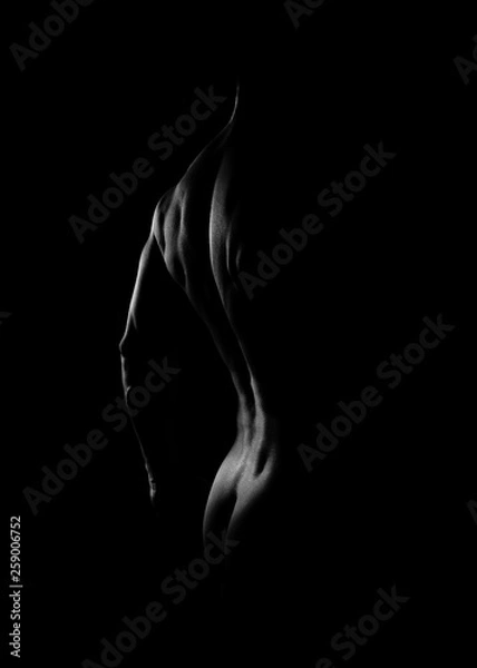 Obraz Body Shape black and white Self-Portrait