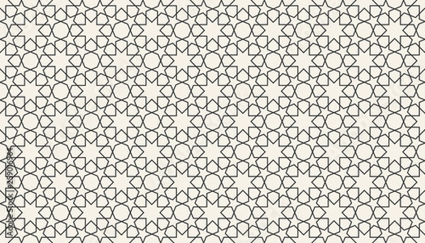 Fototapeta Abstract seamless islamic geometric pattern