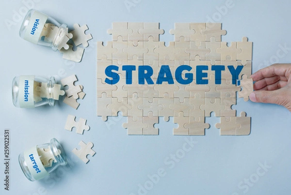 Obraz STRAGETY BUILDING PUZZLE