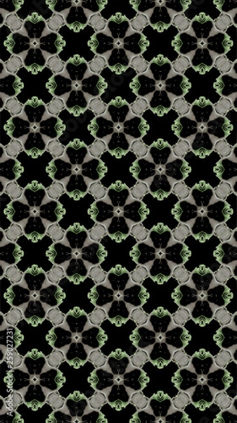 Fototapeta Ornate geometric pattern and abstract multicolored background