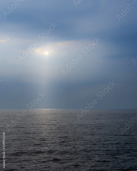 Fototapeta Light beam from the sky