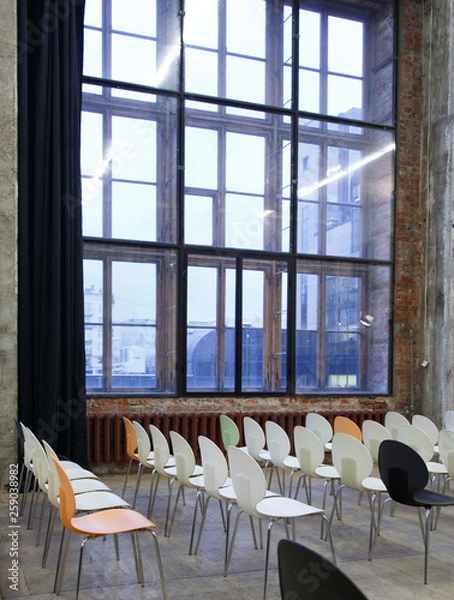 Fototapeta Open space lecture with chairs