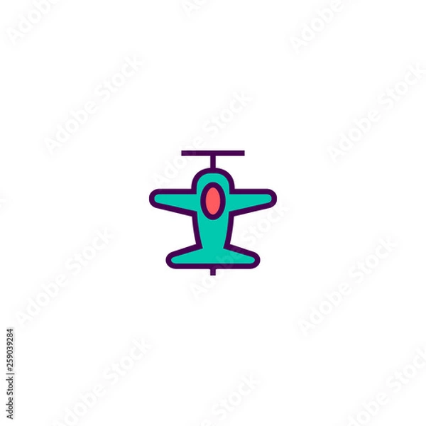 Fototapeta Airplane icon design. Transportation icon vector design