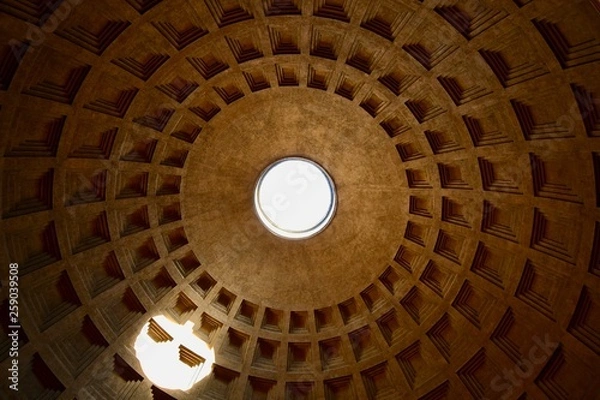 Fototapeta Inside view of the Pantheon view 