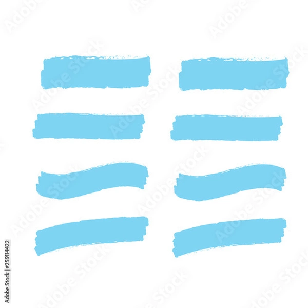 Fototapeta Marker marks. Yellow marker text selection vector