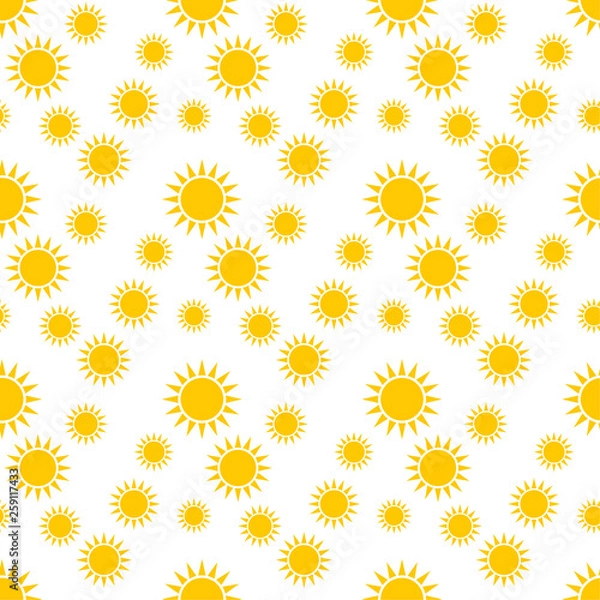 Obraz Seamless pattern with suns