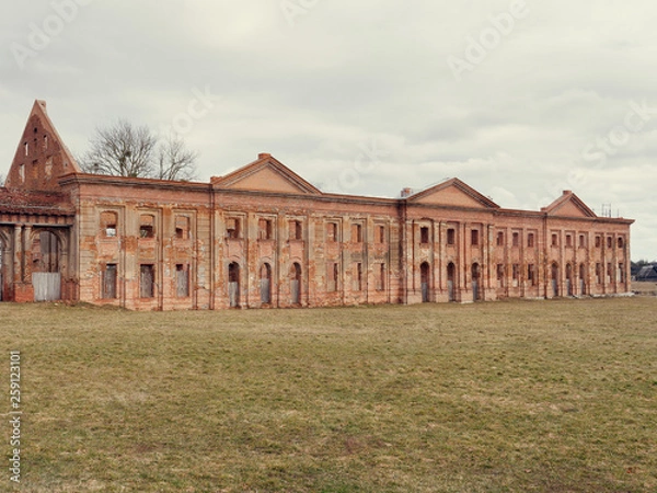 Fototapeta Brest, BELARUS - MARCH 18, 2019: Sapeg Palace Complex in Ruzhany.