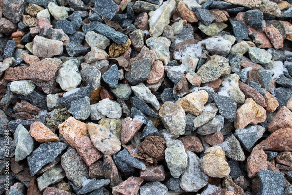 Obraz stone crushed stone colored background
