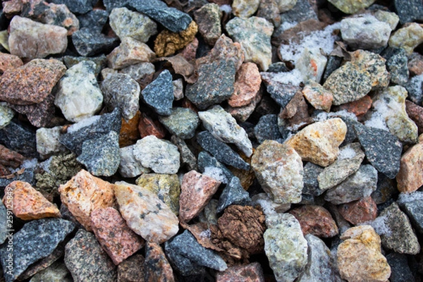 Obraz stone crushed stone colored background