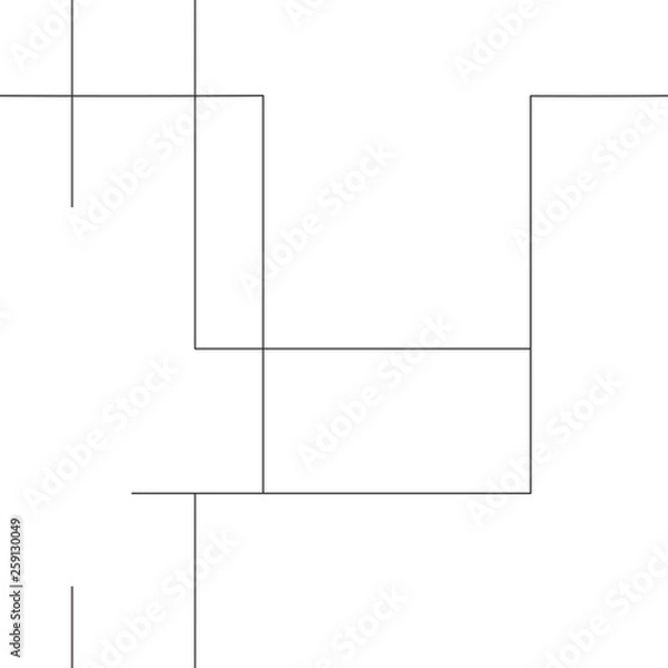 Obraz Geometric minimalist pattern