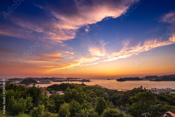 Fototapeta 長崎の夕陽