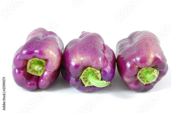 Obraz Three purple peppers