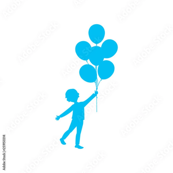 Fototapeta Boy and Balloons