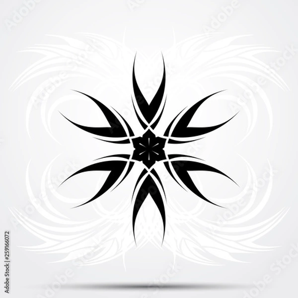 Obraz Abstract tribal tattoo. Vector illustration